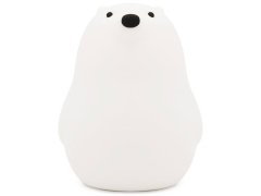 چراغ خواب رومیزی فانتزی قابل شارژ MUID white bear pat lamp silicone