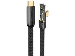 کابل گیمینگ سوپر فست شارژ دو سر تایپ سی 100 وات 2 متری یوسامز USAMS SJ587 Type-C To Type-C data cable