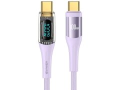 قیمت کابل سوپر فست شارژ تایپ سی به تایپ سی 100 وات 1.2 متری یوسامز Usams Type-C To Type-C Pd 100W 1.2M Cable US-SJ590