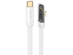 قیمت کابل گیمینگ سوپر فست شارژ تایپ سی به لایتنینگ 100 وات 1.2 متری یوسامز USAMS Type-C fast charging cable with USB Lightning US-SJ583