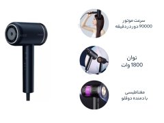 فروش سشوار یون منفی شیائومی Xiaomi Showsee A8 Negative Ion Hair Dryer