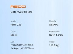 هولدر و پایه موبایل موتور سیکبت و دوچرخه رسی Recci RHO-C23 mobile phone bicycles holder