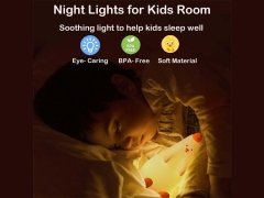 چراغ خواب رومیزی فانتزی شارژی کودکانه Cute chicken pat silicone color-changing night light USB rechargeable LED