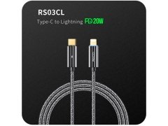 کابل  شارژ تایپ سی به لایتنینگ رسی Recci RS03CL USB-C to Lightning