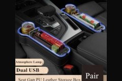 کنسول نظم‌دهنده داخل خودرو دارای پورت یواس‌بی Interior organizer console