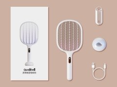 بهترین حشره کش شیائومی  Xiaomi Qualitell S1 Digital Display Electric Mosquito Swatter Racket ZSS210903