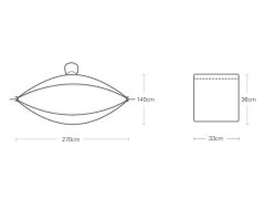 تخت آویز درختی شیائومی XIAOMI Q/ZFKJ011 Zaofeng Outdoor Anti-mosquito Hammock