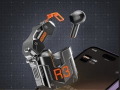 ROCK R3 Steampunk Mecha Wireless Bluetooth Earphone(Flame Black)