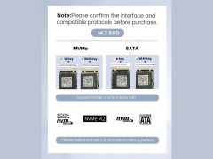 باکس اس اس دی m2 اوریکو ORICO FV35C3-G2 USB3.2 Gen2 Type-C M.2 NVMe/NGFF(SATA) SSD Enclosure