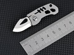 قیمت چاقو آنباکسینگ تیتانیومی تاشوی قابل آویز از دسته کلید Portable sharp mini folding knife
