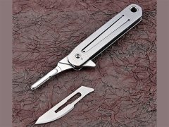 خرید چاقو آنباکسینگ تاشو فوق‌العاده تیز دارای دو نوع تیغه قابل تعویض mini knife portable Stainless steel