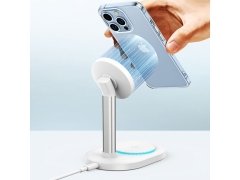 هولدر و فست شارژر وایرلس موبایل Recci RCW-32 2-in-1 Wireless charger with holder