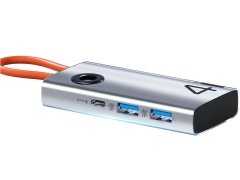 قیمت هاب تایپ سی 5 پورت راک ROCK TR25 4 in 1 Type-C Hub Docking Station