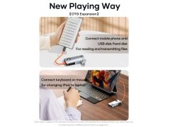 هاب تایپ سی 5 پورت راک Rock TR26 4 in 1 USB-C to RJ45 Multifunctional Docking Station