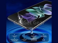 گلس و برچسب سامسونگ گلکسی زد فیلیپ 4 Samsung Galaxy Z Flip 4 Unbreakable Membrane Full Cover Side Film
