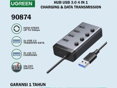 قیمت هاب 4 در 1 یوگرین Ugreen 4IN1 USB HUB 3.0 Adapter cm613-90874