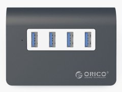 هاب یو اس بی 4 پورت یو اس بی 3.0 اوریکو Orico M3H4 Aluminum Alloy 4 Port USB3.0 HUB