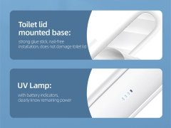 ارزانترین چراغ یو وی هوشمند ضدعفونی توآلت یوسامزUSAMS US-ZB210 Smart Portable Toilet UV Lamp