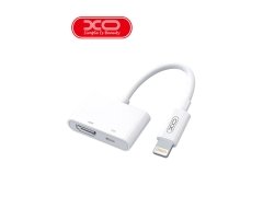 خرید بهترین تبدیل لایتنینگ اتصال همزمان شارژر و HDMI ایکس او XO HUB005 Lightning To HDMI & Charging Port