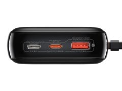 بهترین پاوربانک 20000 میلی آمپرساعت همراه با کابل لایتنینگ بیسوس BASEUS POWER BANK 20000MAH QPOW PRO  PD 20W WITH LIGHTNING CABLE  PPQD060201