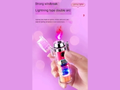 فندک الکتریکی شارژی دارای چراغ قوه Cylindrical Electric Lighter With Flashlight HB-256