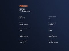 اسپیکر بلوتوثی رسی RECCI SPEAKER RSK-W30