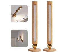 بهترین چراغ دیواری ال ای دی چوبی قابل چرخش 360 درجه360 Degree Rotatable Wooden LED Wall Lamp