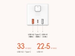 خرید ارزانترین چند راهی مکعبی و شارژر رومیزی شیائومی Xiaomi Rubik Cube Adapter Pro 33W Wired Fast Charge Version (2A1C)