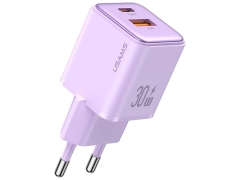 قیمت شارژر دیواری تایپ سی و یو اس بی 30 وات و 18 وات یوسامز USAMS US-CC189 PD 30W Charger Adaptateur