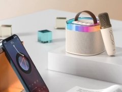 خرید میکروفون و اسپیکر قابل حمل کانفلون Konfulon mini bluetooth speaker home wireless k audio microphone  KTV F-20