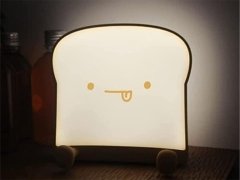فروش چراغ خواب نان تست و نگهدارنده موبایل  Led Lamp Night Light Cartoon Toast BreadMobile Phone Holder Silicone FL-01