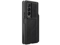 گارد کتابی سامسونگ زد فولد 4 نیلکین Nillkin Samsung Galaxy Z Fold 4 5G/W23 Qin Pro leather case