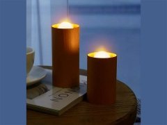 قیمت چراغ شب شمع طرح چوبWood LED Candlelight Simulation Wax Candle Night Light