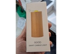 کیفیت چراغ شب شمع طرح چوبWood LED Candlelight Simulation Wax Candle Night Light