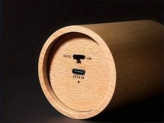 کیفیت چراغ شب شمع طرح چوبWood LED Candlelight Simulation Wax Candle Night Light