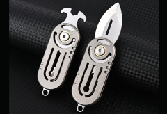 فروش چاقو آنباکسینگ چندمنظوره تیتانیومی Multifunctional titanium alloy unboxing knife sharp