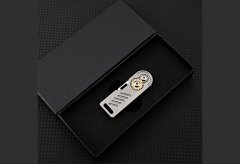 خرید چاقو آنباکسینگ فلزی تاشوی قابل آویز از دسته کلید sharp and high hardness D2 steel mini folding knife