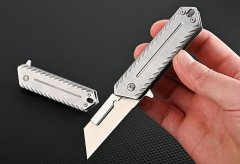 خرید چاقو آنباکسینگ جمع‌شونده کشویی ضدزنگ Stainless steel heavy-duty utility unboxing knife