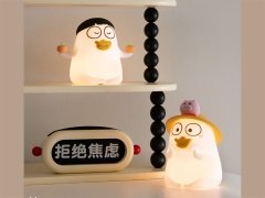 قیمت چراغ خواب رومیزی سیلیکونی کارتونی Xiao Liu Ya pat lamp USB cute desktop ornament silicone