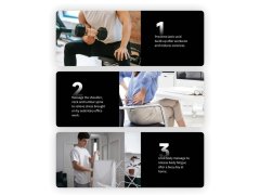 ماساژور تفنگی حرفه ای تاشو کیکا KiCA EVO Foldable Massage Gun