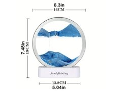 کیفیت چراغ شب تزیینی سه بعدی شن و ماسه Quicksand Painting Dynamic Hourglass Ornament Lamp 3d Three-Dimensional