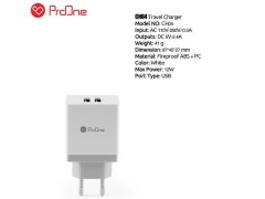 شارژر دیواری دو پورت پرووان ProOne CH04 wall Charger