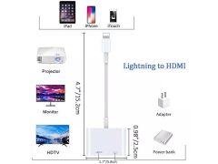 کابل اصلی تبدیل لایتنینگ به دیجیتال AV اپل Original Apple Lightning to Digital AV conversion cable model a1438