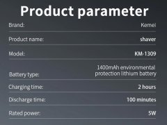 خرید بهترین ریش تراش شارژی کیمی Kemei Fast Speed Rechargeable Electric Shaver Km-1309