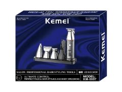 ست ماشین اصلاح موی سر، صورت و بدن شارژی کیمی Kemei Hair Cutting Machine Barber KM-5857