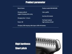 ماشین اصلاح موی سر و صورت شارژی کیمی Kemei Rechargeable Hair Trimmer KM-MAX5090