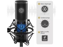 خرید میکروفون استودیو تونور Tunor studio microphone model TN120079BL