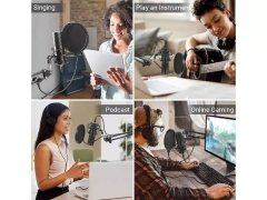 خرید میکروفون استودیو تونور Tunor studio microphone model TN120079BL