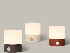 چراغ خواب رومیزی شارژی شیک HBK cylindrical lamp rechargeable night LED desk lamp HBKYZD-01