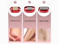 اپیلاتور شارژی کیمی Kemei 3 in 1 USB Rechargeable Electric Hair Epilator KM-908A